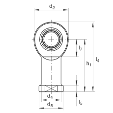 US GIL45-UK-2RS,  DIN ISO 12 240-4 ˜ʣݼySoɂȴܷ