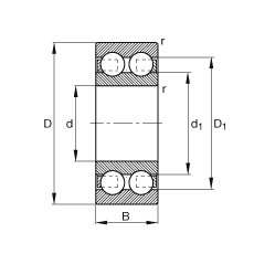 S 4306-B-TVH,  DIN 625-3 ˜ʵҪߴp