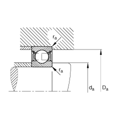 S 6211-2Z,  DIN 625-1 ˜ʵҪߴ, ɂg϶ܷ