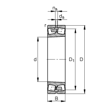 {ĝLS 23184-K-MB,  DIN 635-2 ˜ʵҪߴ, FF 1:12