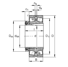 {(dio)ĝLS 239/560-B-K-MB + H39/560, (j) DIN 635-2 (bio)(zhn)Ҫߴ, F׺;o