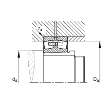 {ĝLS 24168-B-K30 + AH24168,  DIN 635-2 ˜ʵҪߴ, F׺ж