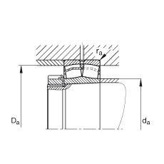 {ĝLS 23040-E1A-K-M,  DIN 635-2 ˜ʵҪߴ, FףF 1:12