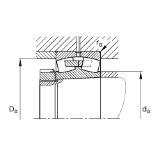 {ĝLS 23244-K-MB,  DIN 635-2 ˜ʵҪߴ, FףF 1:12