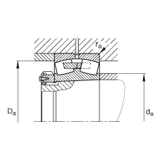 {ĝLS 23184-K-MB,  DIN 635-2 ˜ʵҪߴ, FףF 1:12